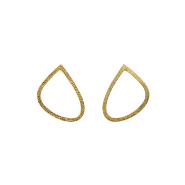 Leoma Drew Medium Wing Studs in Gold Plated Silver