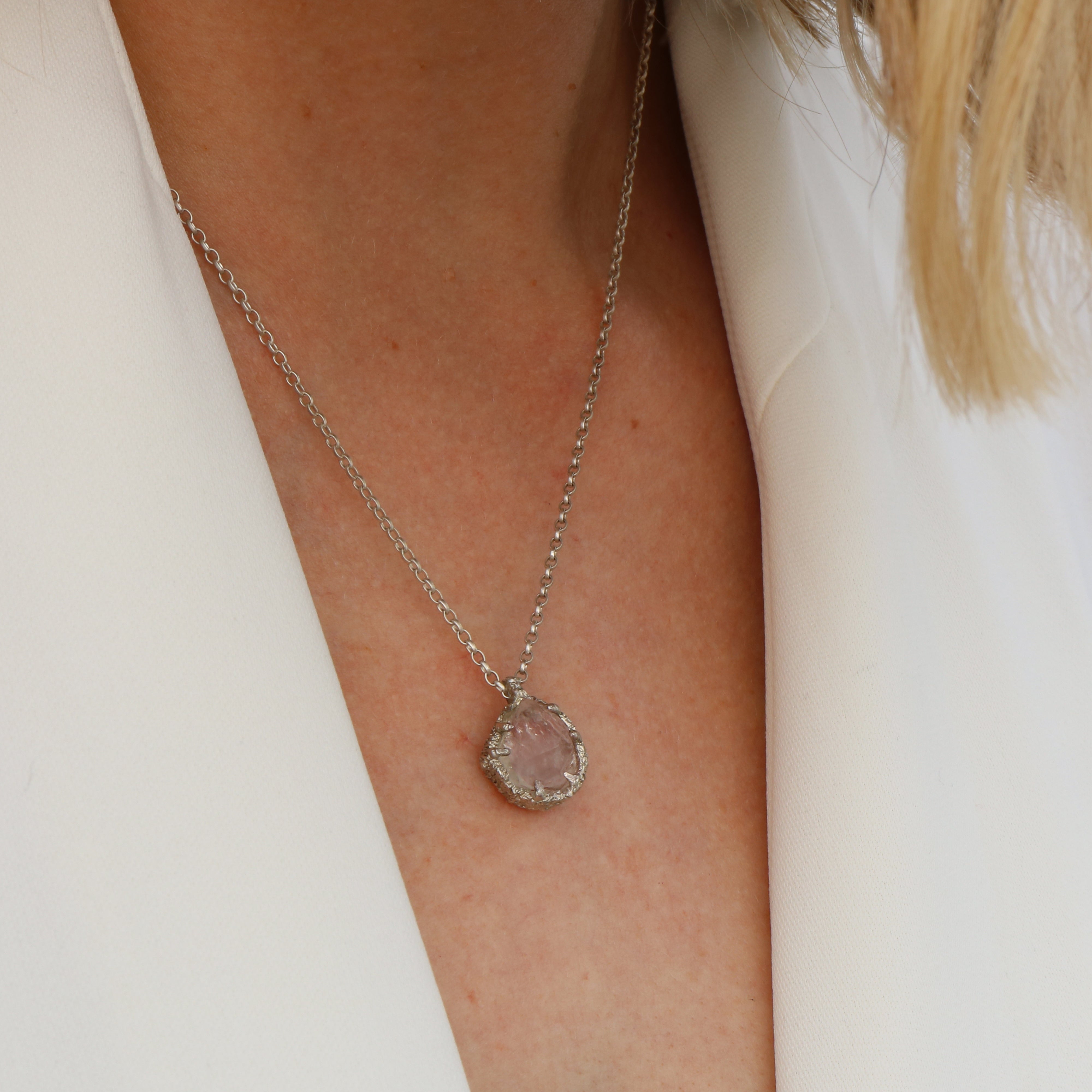 Lukas Svyba Large Bristol Diamond Silver Necklace No.1