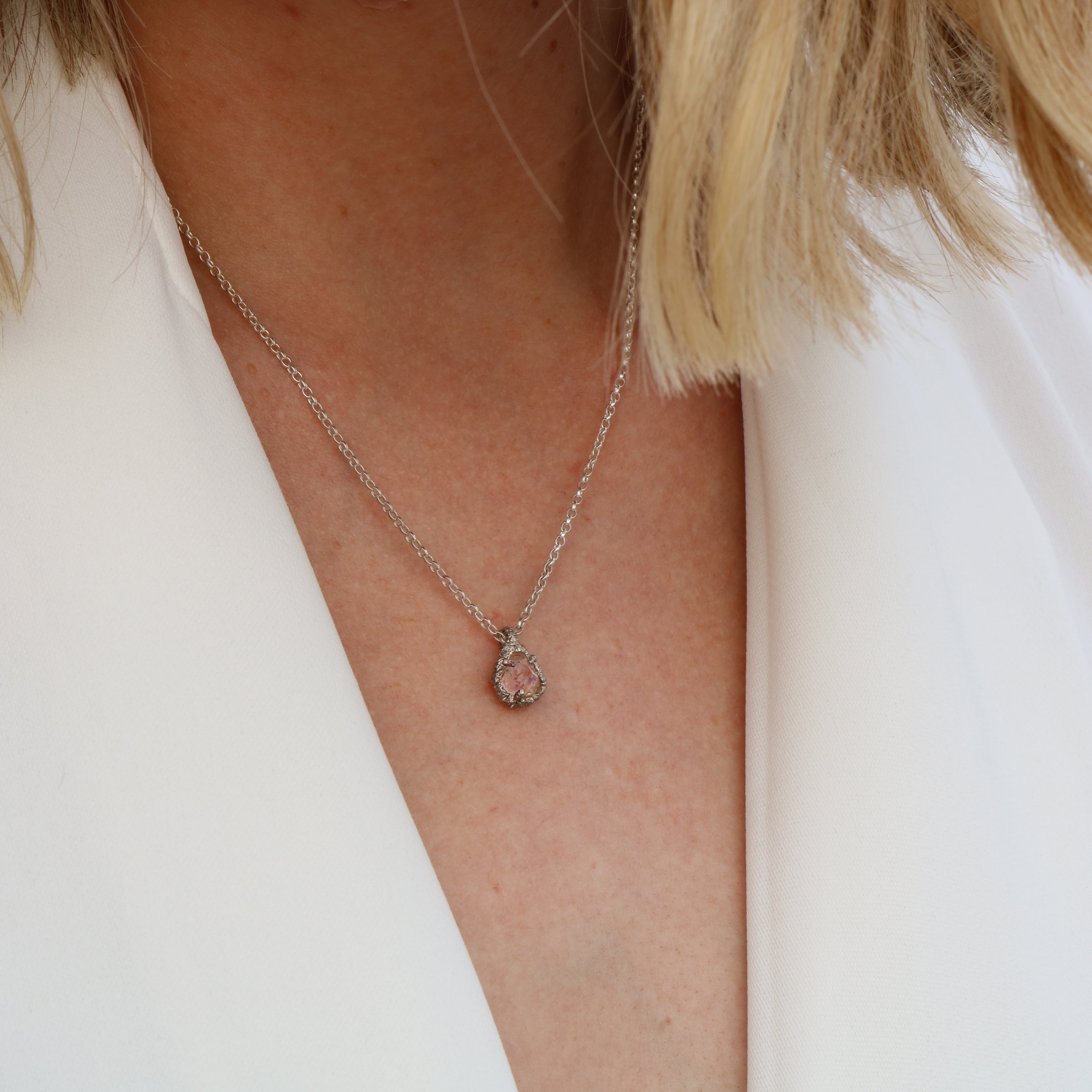 Lukas Svyba Bristol Diamond Silver Necklace No.4