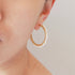 Mounir Large Pearl Hoop Earrings