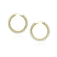 Mounir Large Pearl Hoop Earrings