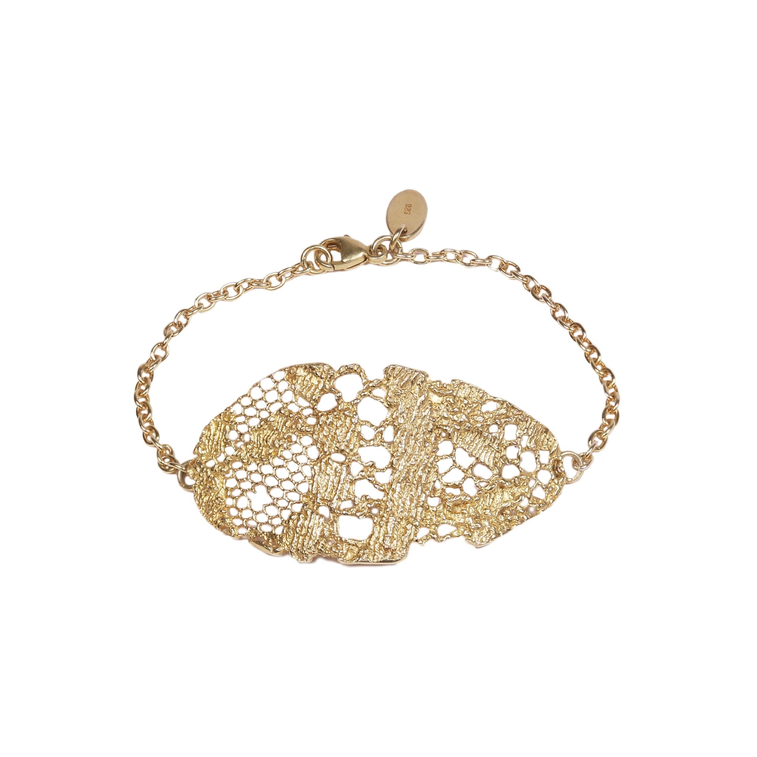 Ulrikke Vogt Lazy Lace Gold Plated Bracelet