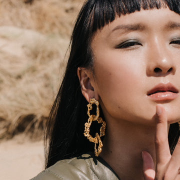 Loveness Lee Saguaro Earrings Gold Plated