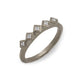 Modern White Gold Eternity Ring With Princess Cut Diamonds