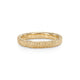 Mim Best 14ct Yellow Gold Oval Section Stamped Texture Ring