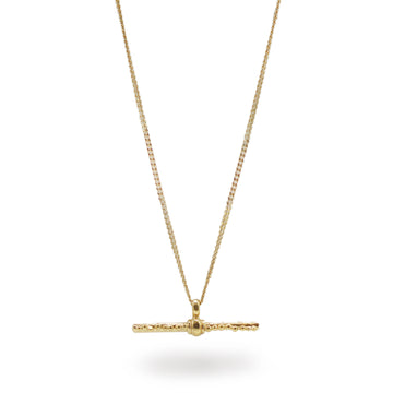Milly Maunder Gold Plated T-Bar Pendant