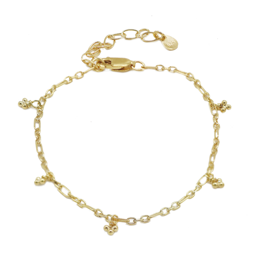 Milly Maunder Gold Plated Mini Trio Bubble Bracelet