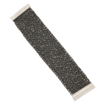 Maria Rzewuska Oxidised Silver Wide Woven Chain Bracelet