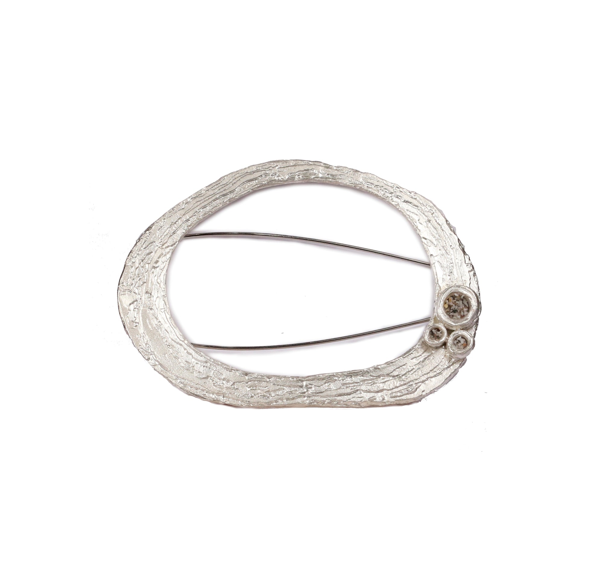 Bespoke - Memorial Silver Brooch with Ashes