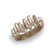 Millie Moores Recycled 9ct Yellow Gold Ring With Salt & Pepper Diamonds