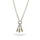 Chunky Three Silver Mini Etched Sibyl Necklace