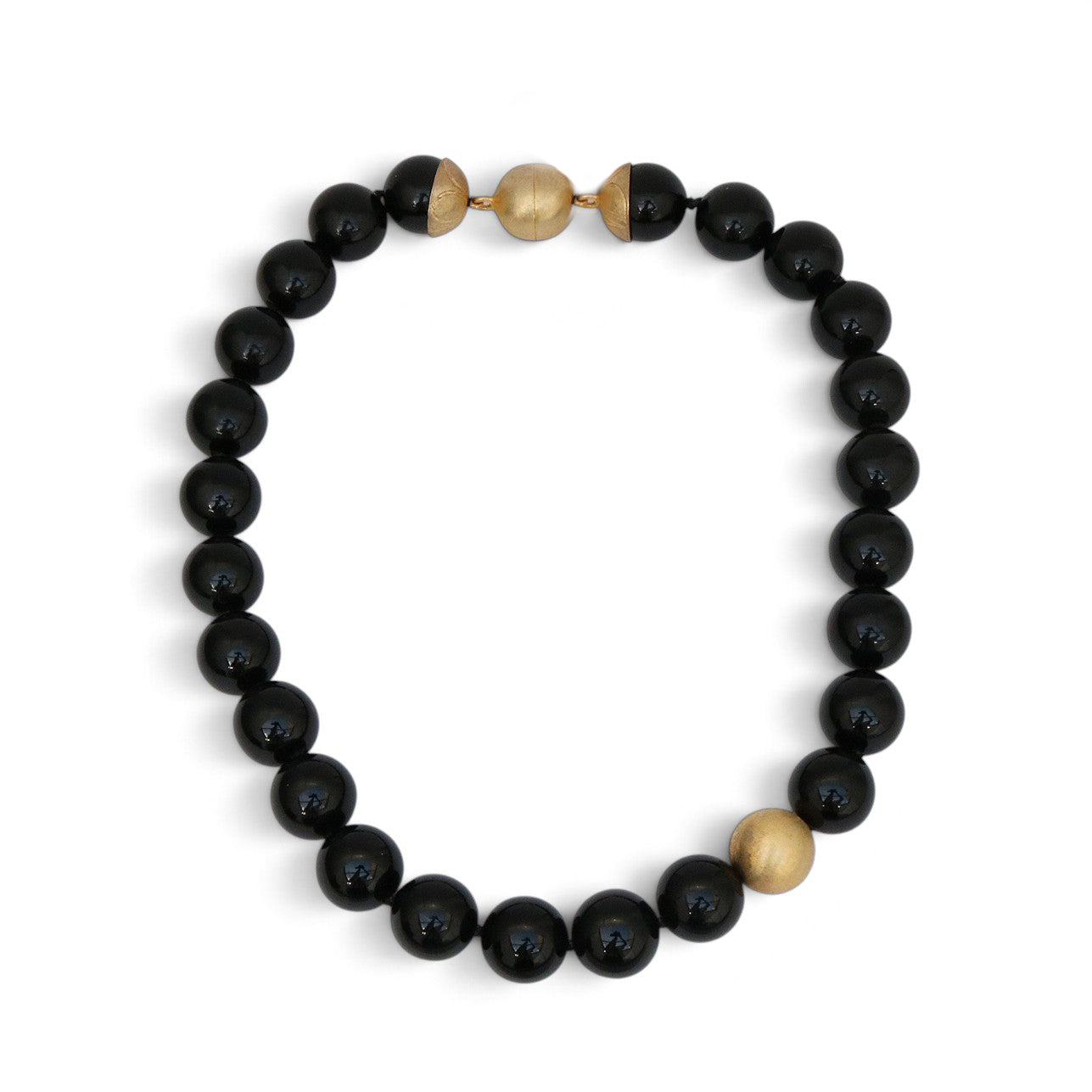 Outlet Diana Porter Smooth Onyx Bead Necklace