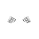 Issy White Lined Oak Triangle Silver studs