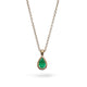 Bespoke -  Gold and Pear Cut Emerald Pendant