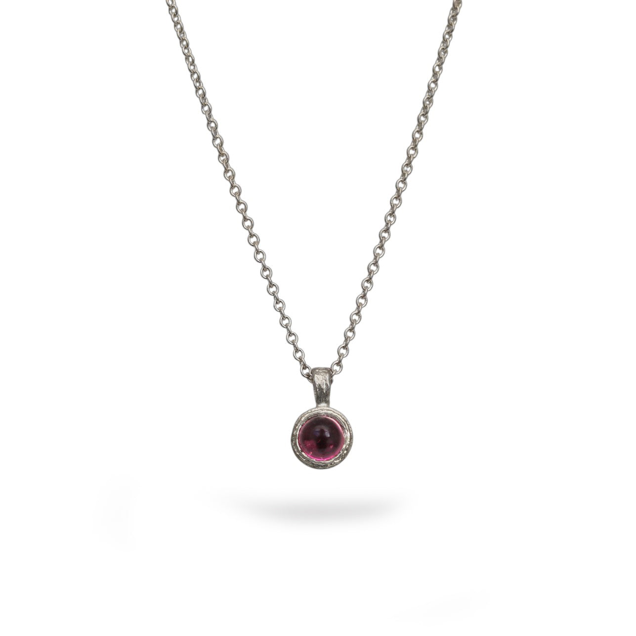 Outlet - Pink Tourmaline and Silver Pendant