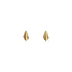 Alice Barnes Tiny Gold Vermeil Pleated Stud Earrings