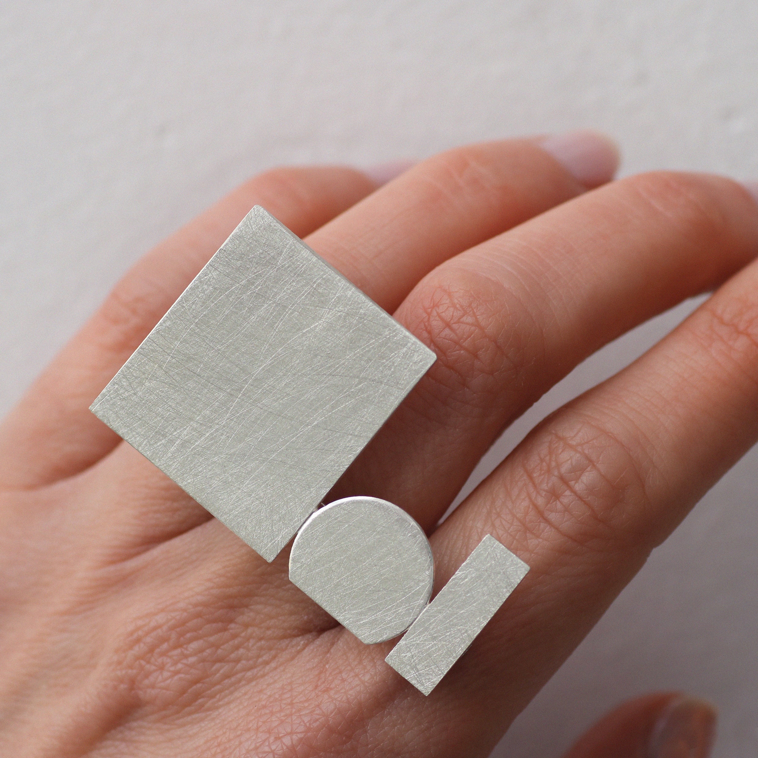 Poppy Norton Silver Cut Ring