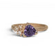 Bespoke Purple Spinel with White Diamonds