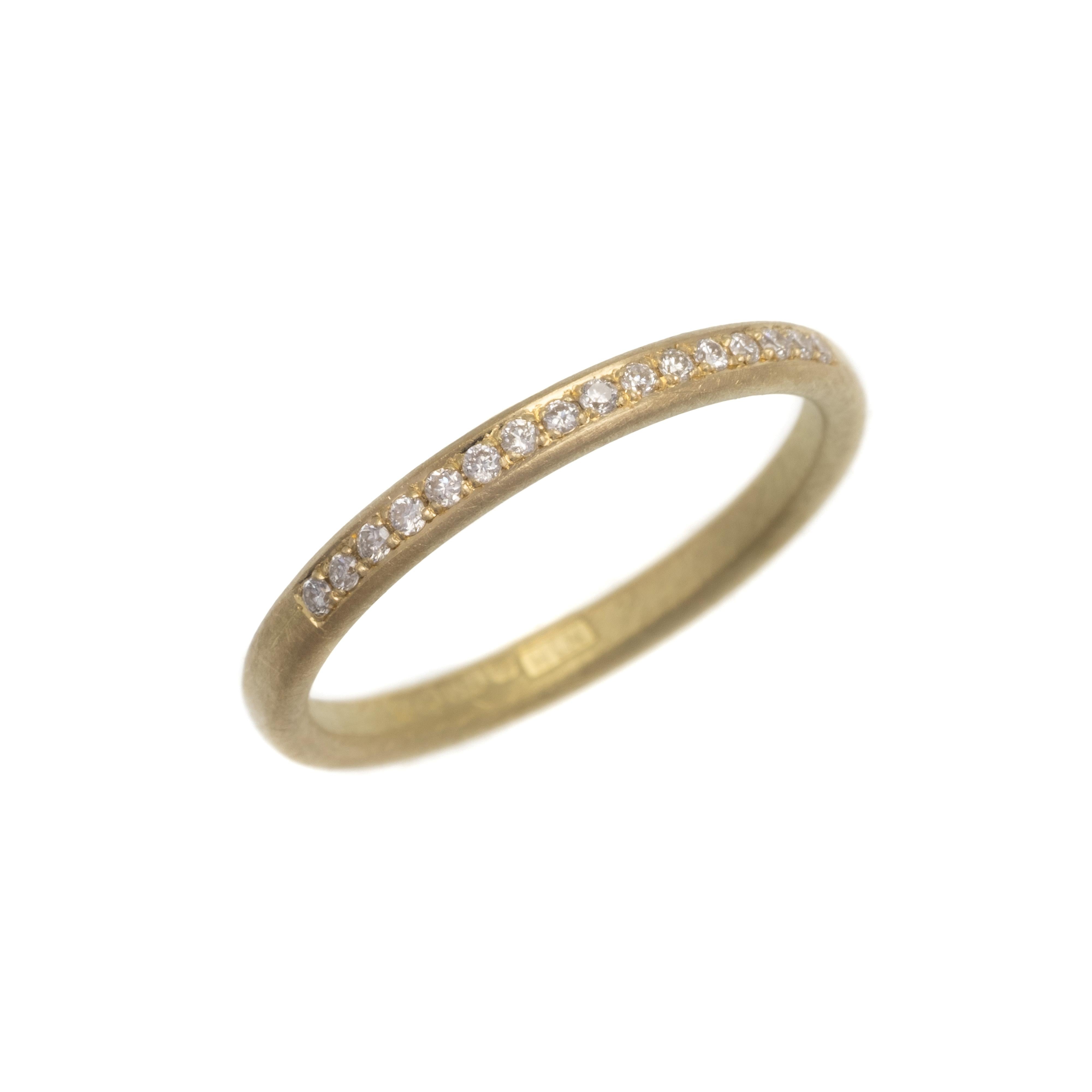 Natalie Harris 18ct Yellow Gold Diamond Half Eternity Ring