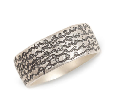 Mid-Width Silver 'Being' Ring