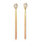 Rachel Jones Oval Diamond Spectrum Gold Earrings