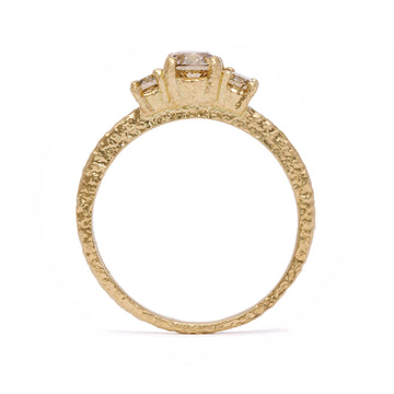 Maya Selway Remember Ring with three Champagne Diamonds