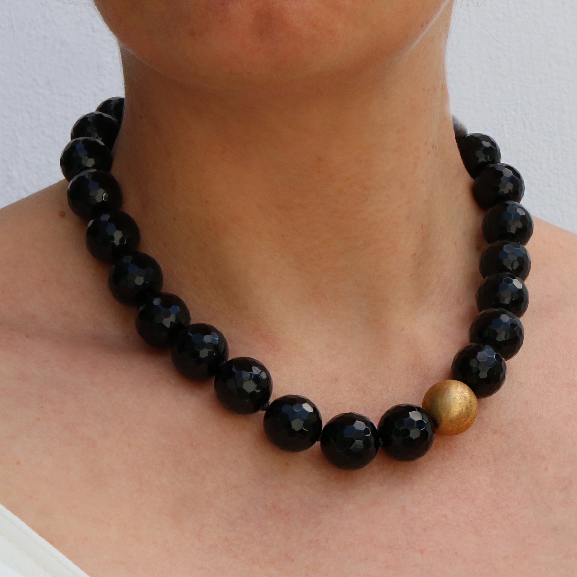 Outlet Diana Porter Faceted Onyx Bead Necklace