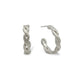 Rosalyn Faith Medium Silver Twisted Hoops