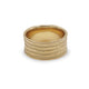 Medium 9ct Fairtrade Yellow Gold 'Strata' Ring