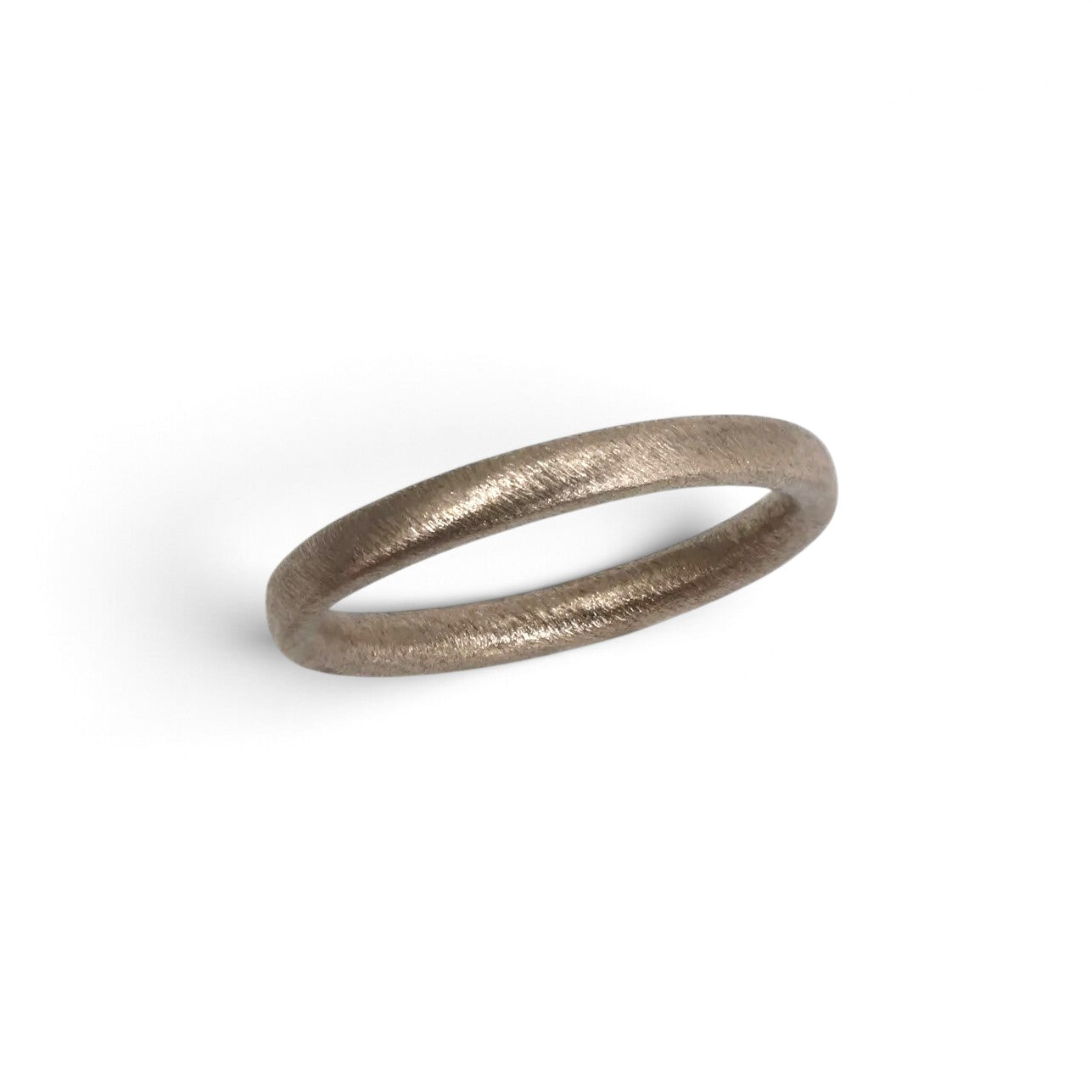Outlet Diana Porter 18ct white gold plain narrow wedding band