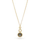 Shimell & Madden 18ct Yellow Gold Salt & Pepper Nebula Drop Pendant