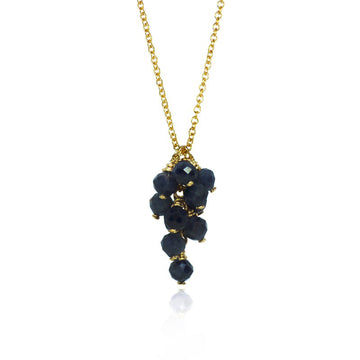 Mounir Blue Sapphire Cluster Pendant