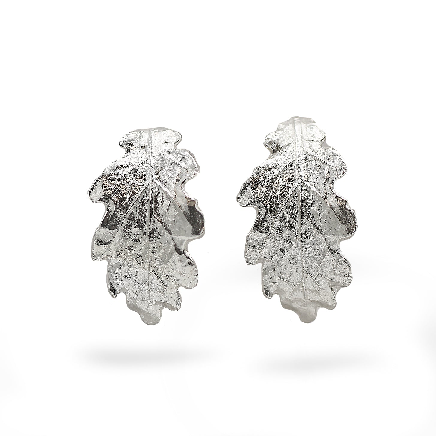 Lucy Stopes-Roe Silver Leaf Earrings