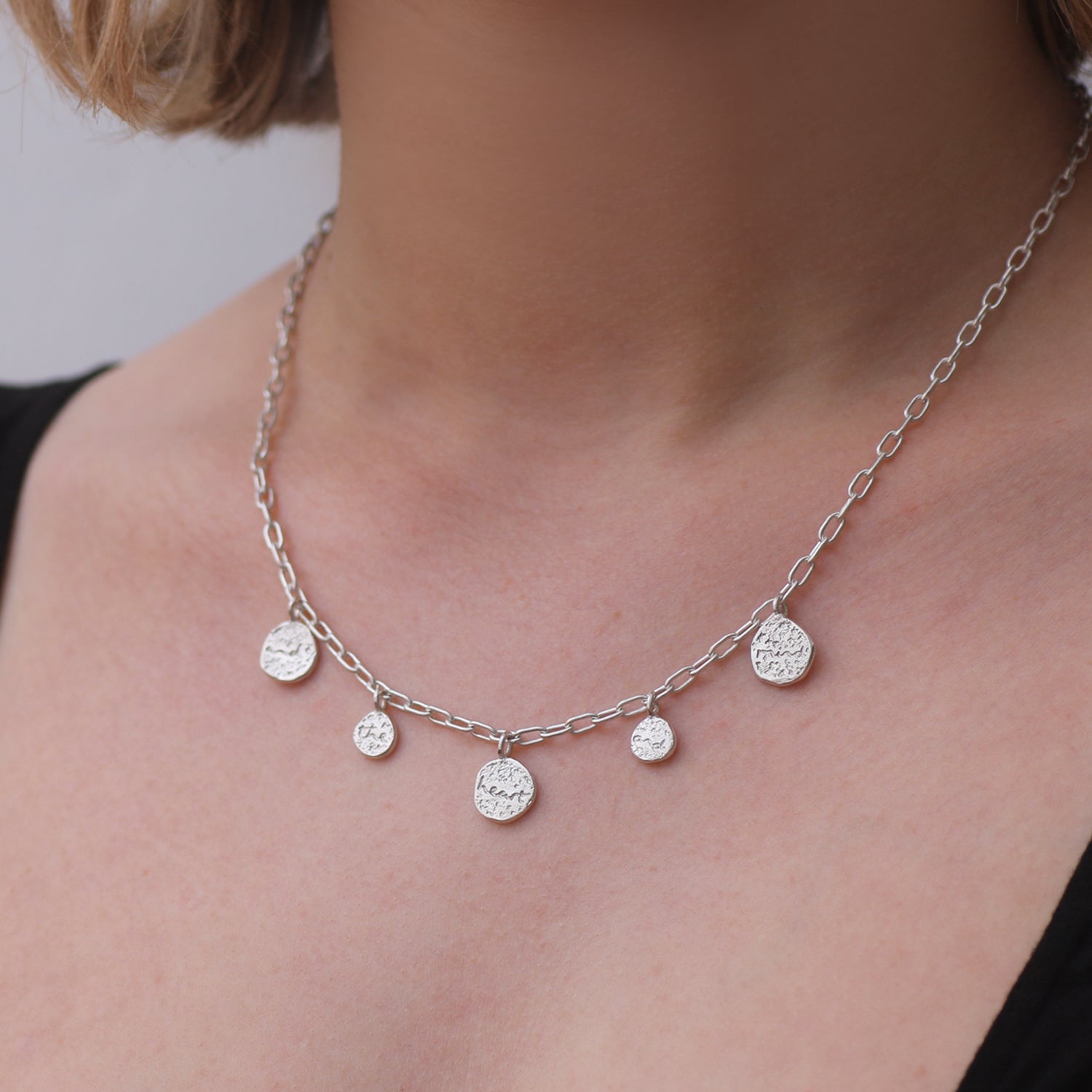 Reflect Silver Charm Necklace