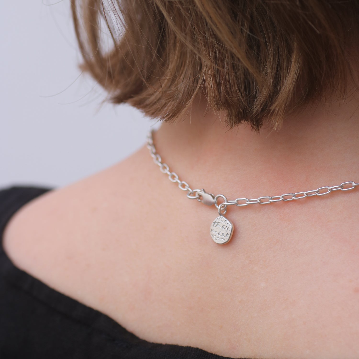 Reflect Silver Charm Necklace