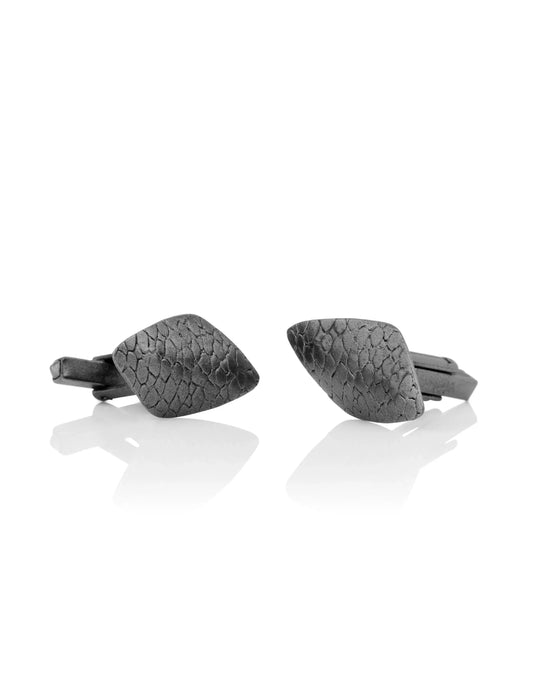 Aurum Oxidised Silver Skata Cufflinks