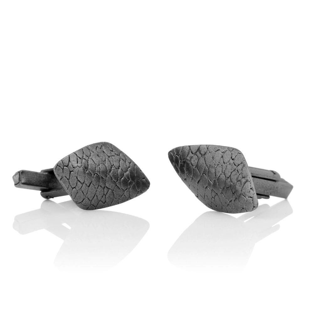 Aurum Oxidised Silver Skata Cufflinks