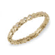 Hannah Felicity Dunne 9ct Yellow Gold Slim Rock Ring With Diamonds