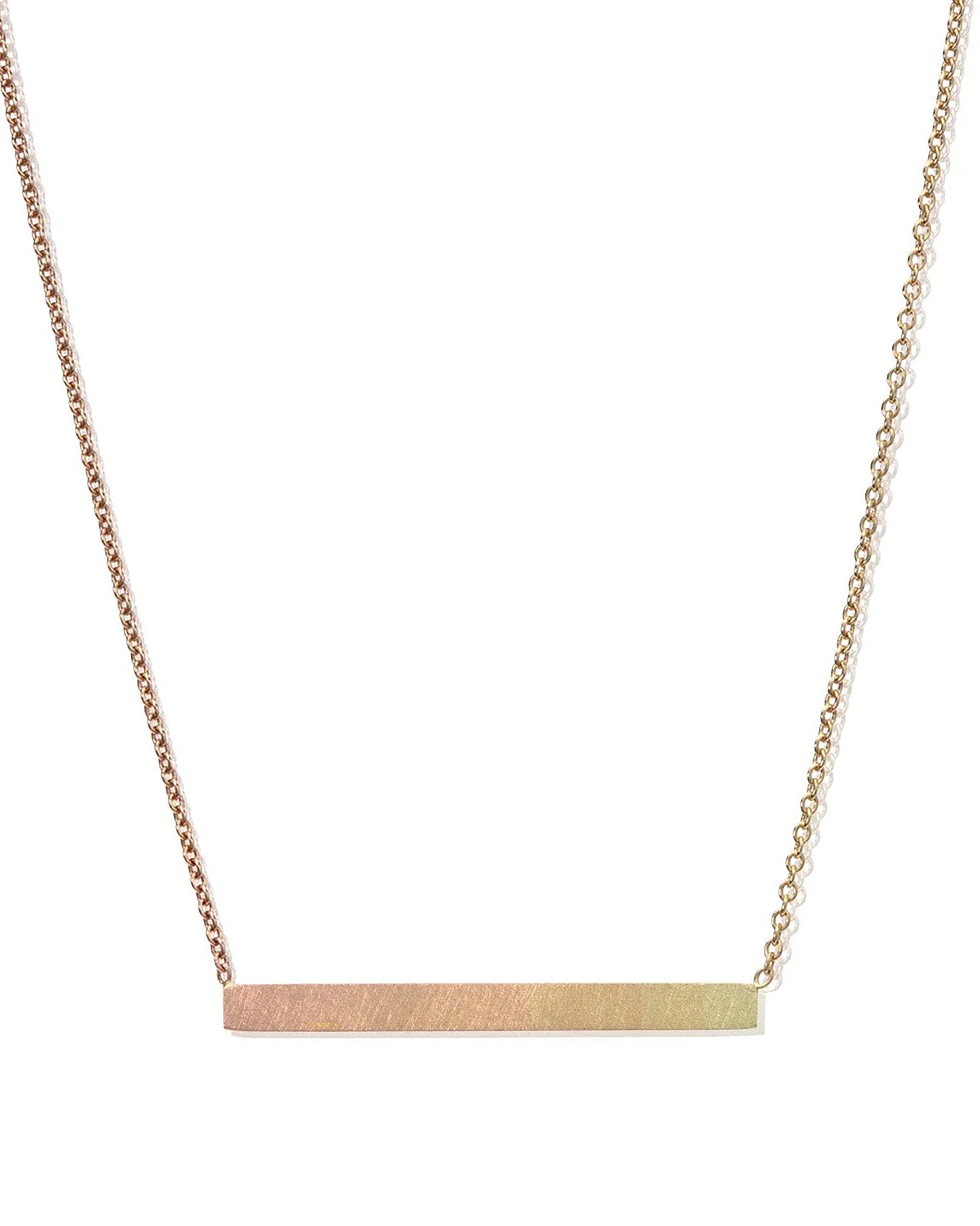 Rachel Jones Sunset Gold Bar Necklace