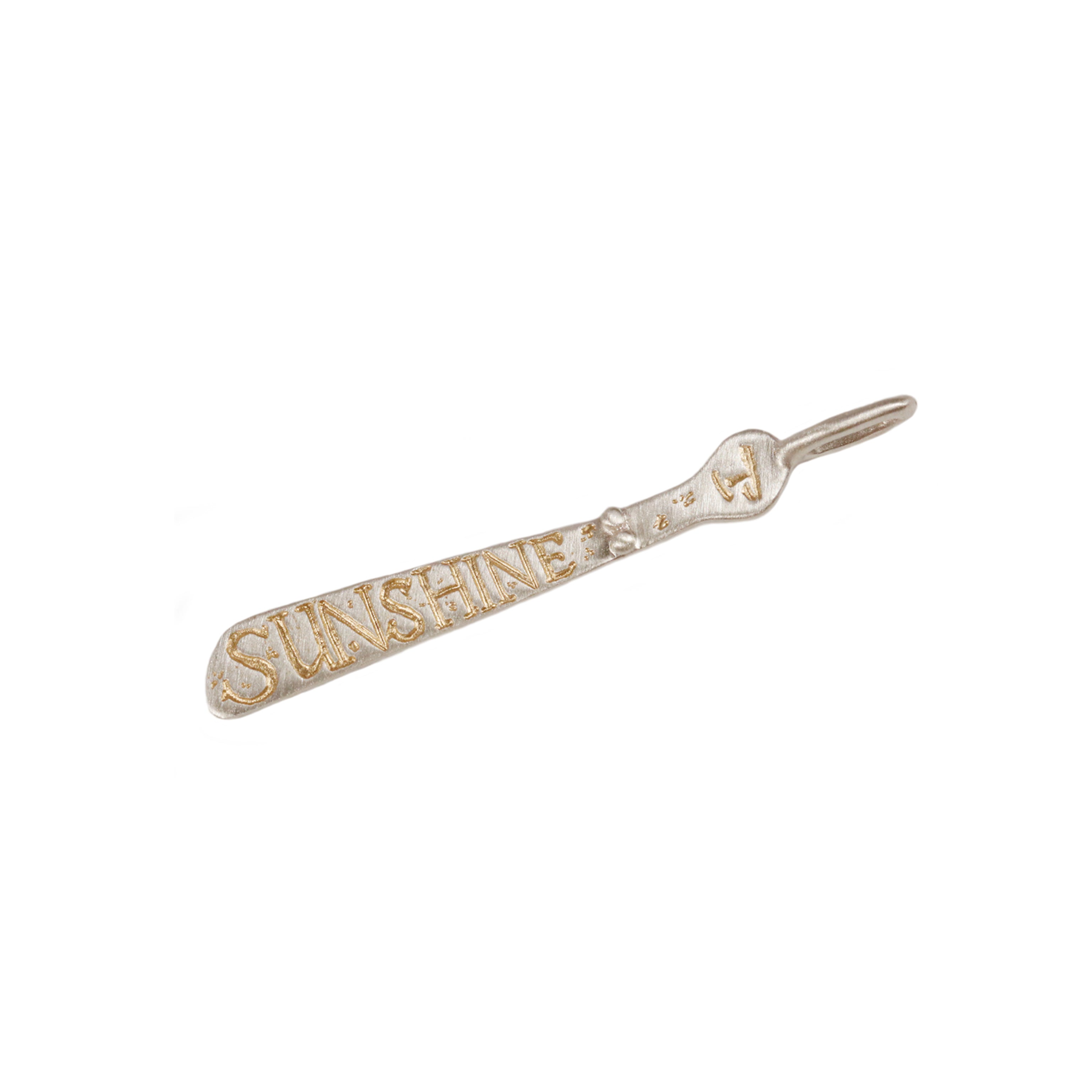 Bespoke - Silver Sibyl Etched with Gold Personalised Word