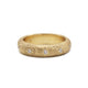 Textured Yellow Gold and Diamond Ring