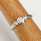 Outlet - 9ct White Gold Diamond Trilogy Ring