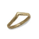 Yellow Gold Textured Wishbone Ring