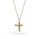 Bespoke - Textured Yellow Gold Cross Pendant