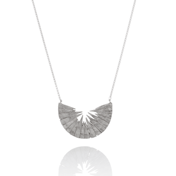 Aurum Silver Crescent Tuttu Necklace