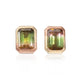 Rachel Jones Parti Gold and Watermelon Tourmaline Stud Earrings