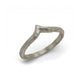White Gold Textured Wishbone Ring