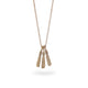 9ct Fairtrade Gold Three Etched Mini Sibyl Necklace