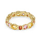 Ciara Bowles 9ct Yellow Gold Sapphire Scalloped Eternity Ring
