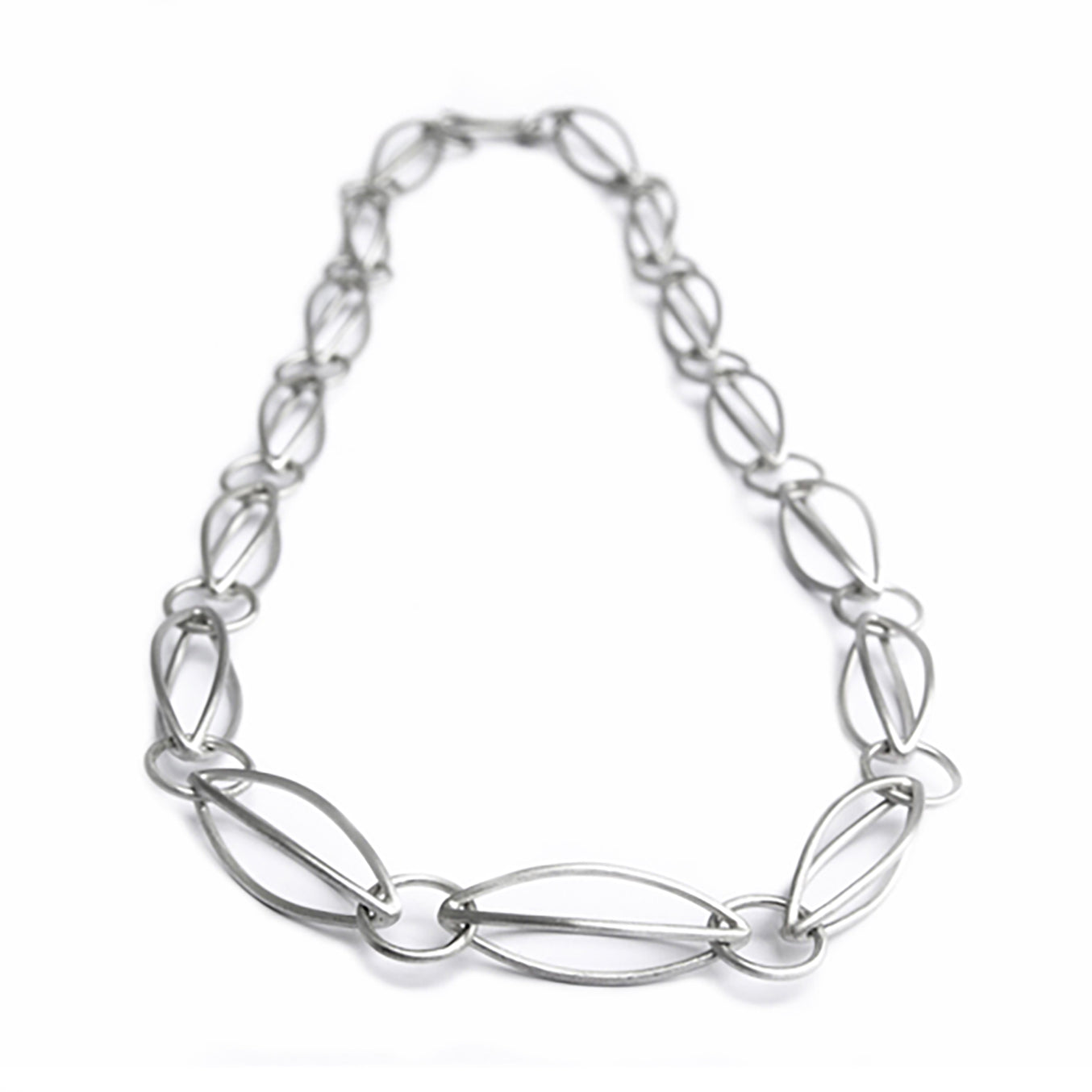 Gerlinde Huth Linear Acorn Silver Necklace